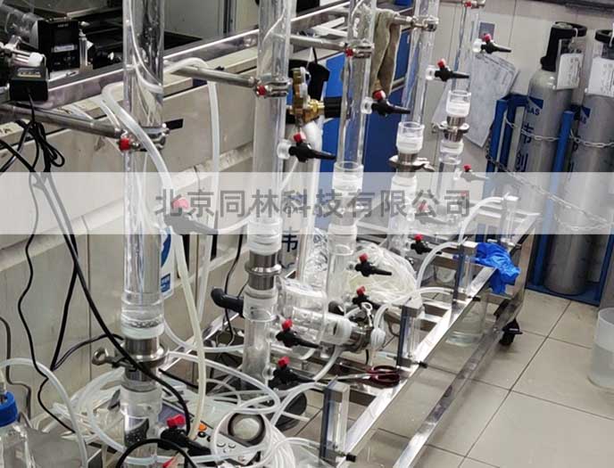 五柱连体臭氧反应柱验收完毕